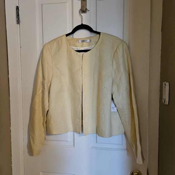 Linen jacket yellow - Picture 1 of 5
